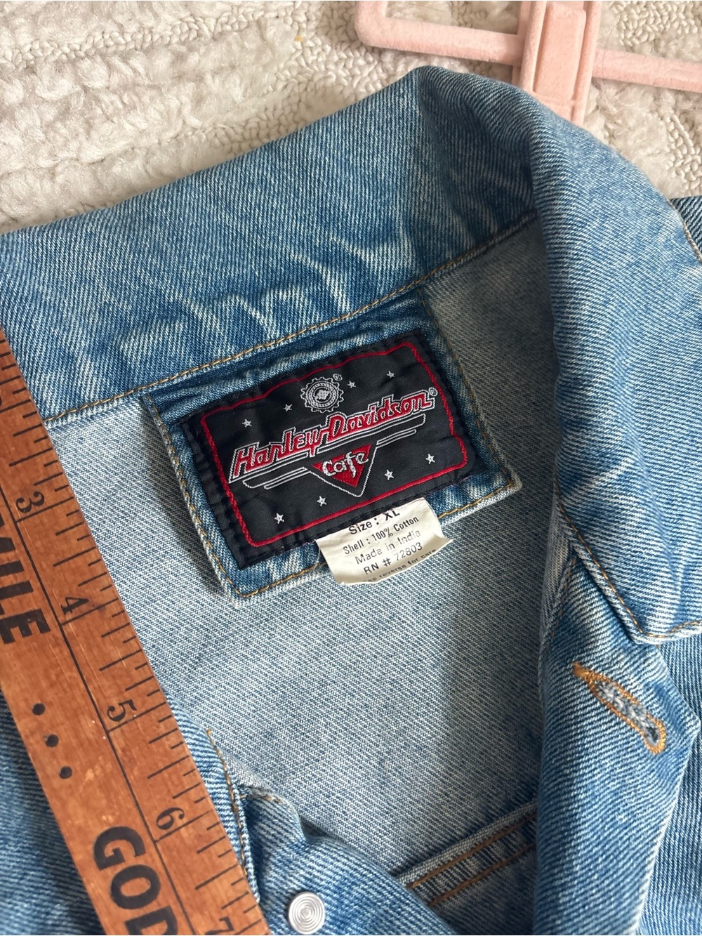 Harley Davidson vintage Denim Jacket - Picture 8 of 8
